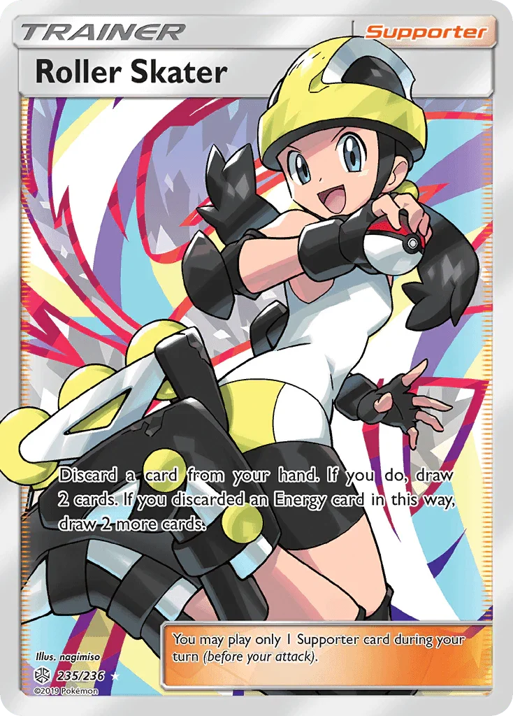 235, Holofoil, Sun & Moon: Cosmic Eclipse, Supporter, Ultra Rare Roller Skater (235/236) [Sun & Moon: Cosmic Eclipse] - Trading Card World