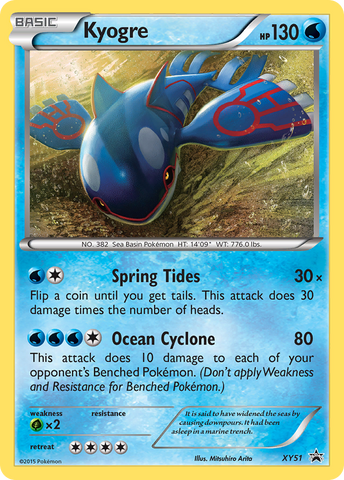 Kyogre (XY51) [XY: Black Star Promos]