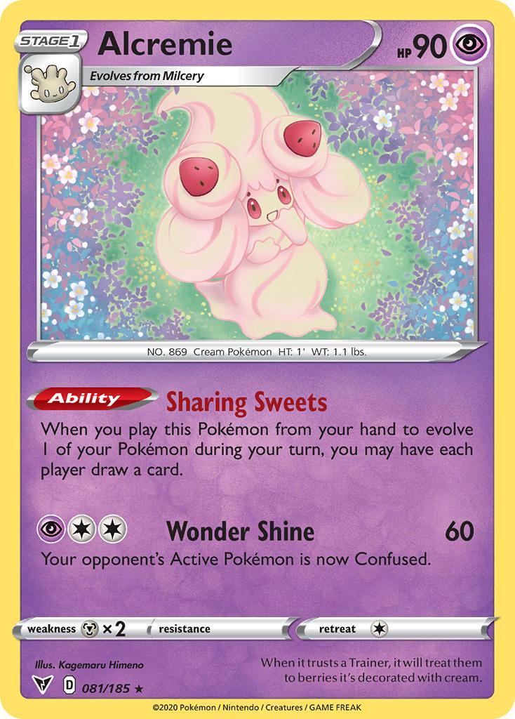 081, Metal[×2], Normal, Psychic, Rare, Reverse Holofoil, Sword & Shield: Vivid Voltage Alcremie (081/185) [Sword & Shield: Vivid Voltage] - Trading Card World