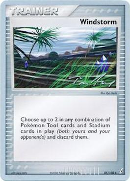 85, Normal, Trainer, Uncommon, World Championships 2007 Windstorm (85/100) (Legendary Ascent - Tom Roos) [World Championships 2007] - Trading Card World