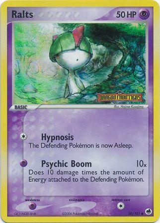 60, Common, EX: Dragon Frontiers, Psychic, Psychic[×2], Reverse Holofoil Ralts (60/101) (Stamped) [EX: Dragon Frontiers] - Trading Card World