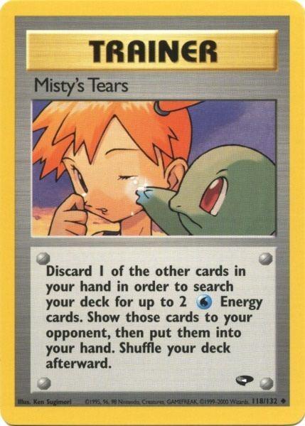 118, Gym Challenge Unlimited, Normal, Trainer, Uncommon Misty's Tears (118/132) [Gym Challenge Unlimited] - Trading Card World