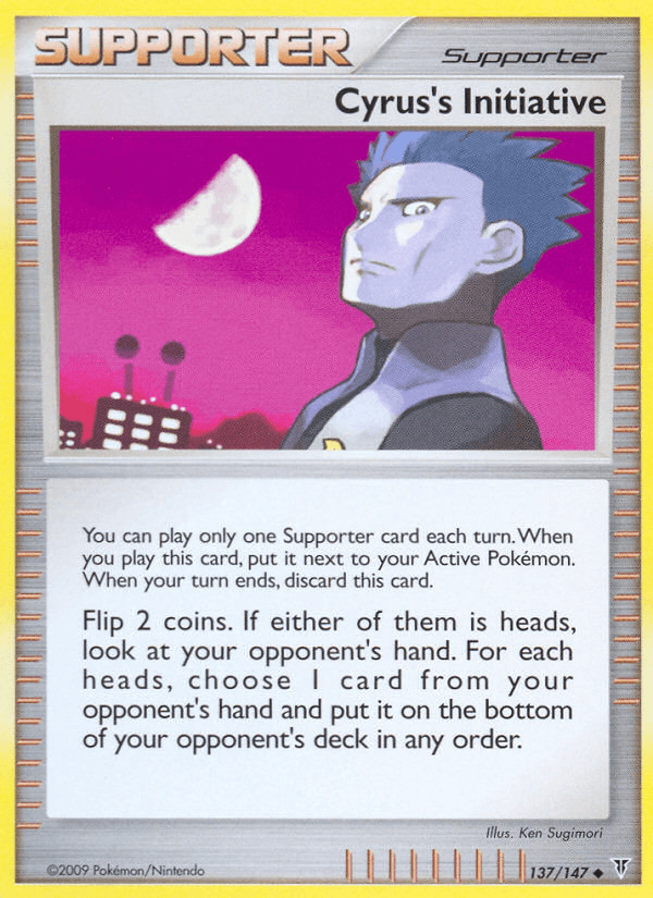 137, Normal, Platinum: Supreme Victors, Reverse Holofoil, Supporter, Uncommon Cyrus's Initiative (137/147) [Platinum: Supreme Victors] - Trading Card World