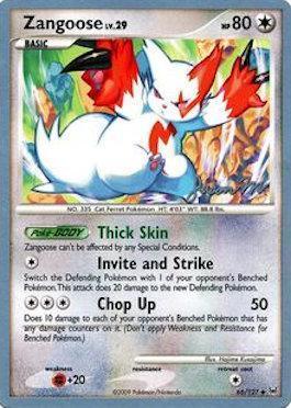 66, Colorless, Fighting[+20], Normal, Uncommon, World Championships 2009 Zangoose LV.29 (66/127) (Queengar - Jason Martinez) [World Championships 2009] - Trading Card World