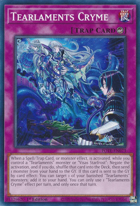 1st Edition, Common, Counter Trap, Power of the Elements, Trap, Unlimited Tearlaments Cryme [POTE-EN073] Common - Trading Card World