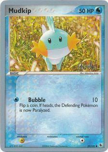 59, Common, Lightning[×2], Normal, Water, World Championships 2004 Mudkip (59/109) (Rocky Beach - Reed Weichler) [World Championships 2004] - Trading Card World