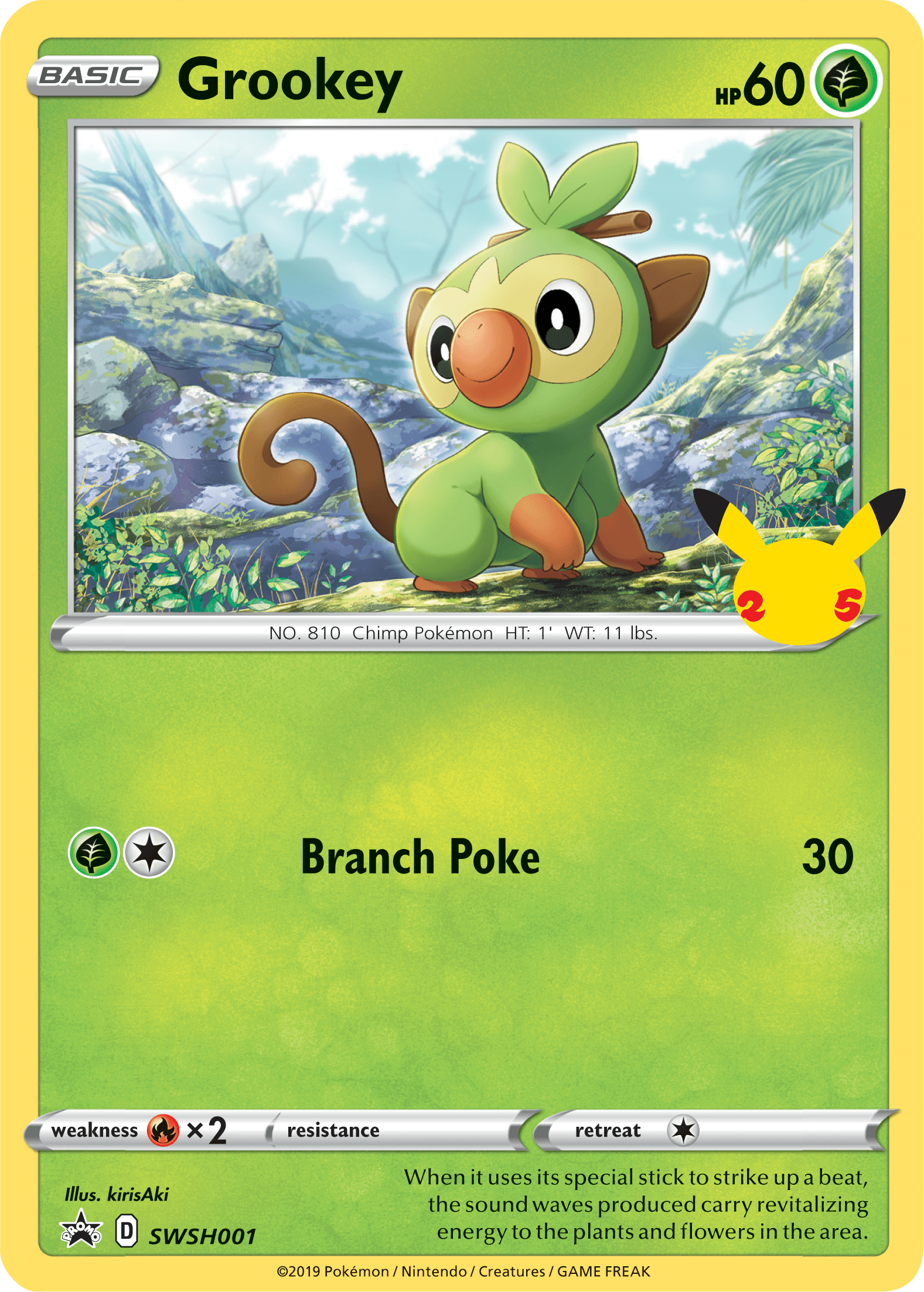 Fire [x2], First Partner Pack, Grass, Normal, Promo, SWSH001 Grookey (SWSH001) [First Partner Pack] - Trading Card World