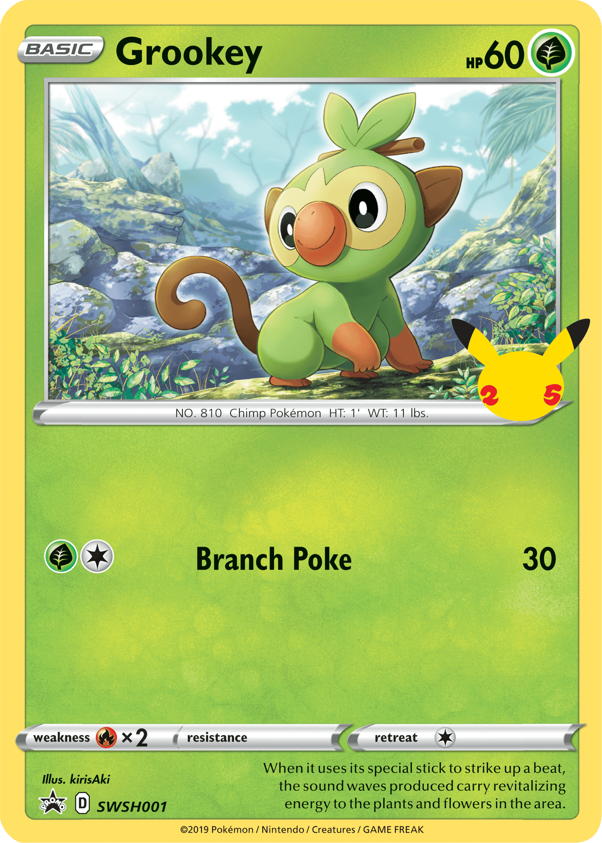 Fire [x2], First Partner Pack, Grass, Normal, Promo, SWSH001 Grookey (SWSH001) [First Partner Pack] - Trading Card World