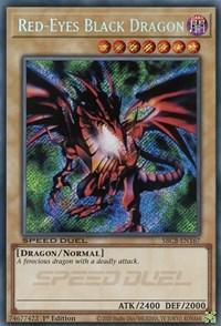 1st Edition, Dark, Dragon, Normal Monster, Secret Rare, Speed Duel: Battle City Box Red-Eyes Black Dragon (Secret) [SBCB-EN167] Secret Rare - Trading Card World