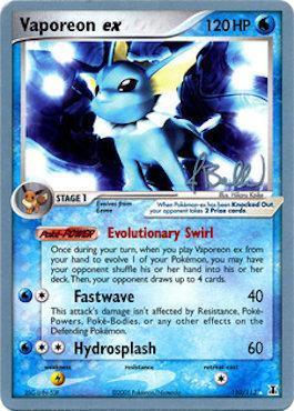 110, Lightning[x2], Normal, Ultra Rare, Water, World Championships 2006 Vaporeon ex (110/113) (Eeveelutions - Jimmy Ballard) [World Championships 2006] - Trading Card World