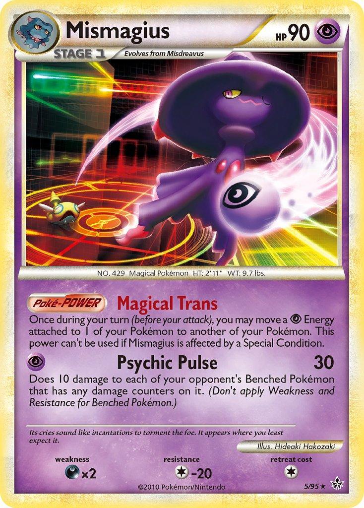 Colorless[-20], Darkness[×2], HeartGold & SoulSilver: Unleashed, Normal, Psychic, Rare Mismagius (5/95) (Theme Deck Exclusive) [HeartGold & SoulSilver: Unleashed] - Trading Card World