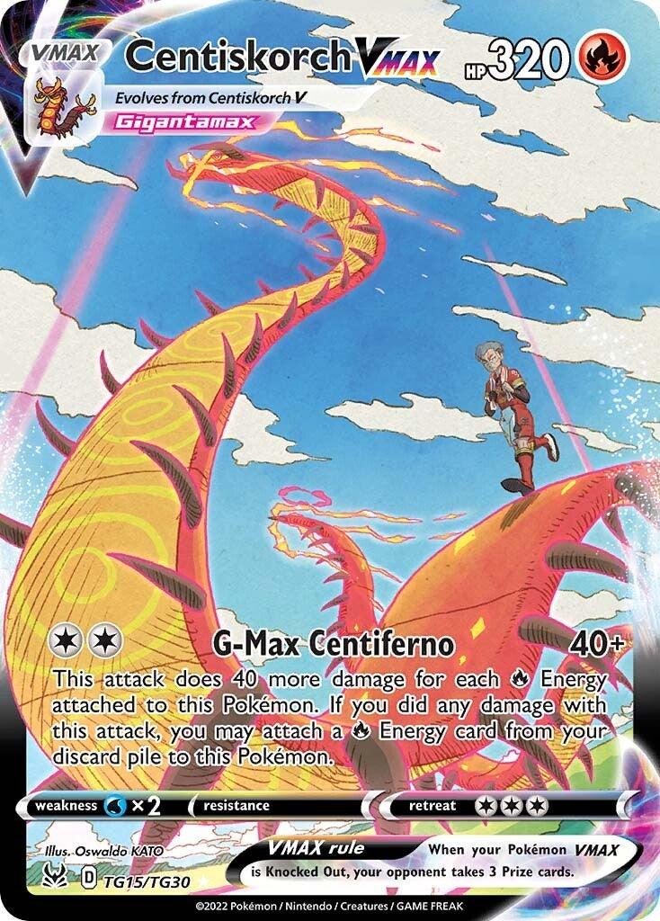 Fire, Holofoil, Secret Rare, Sword & Shield: Lost Origin, TG15, Water [x2] Centiskorch VMAX (TG15/TG30) [Sword & Shield: Lost Origin] - Trading Card World