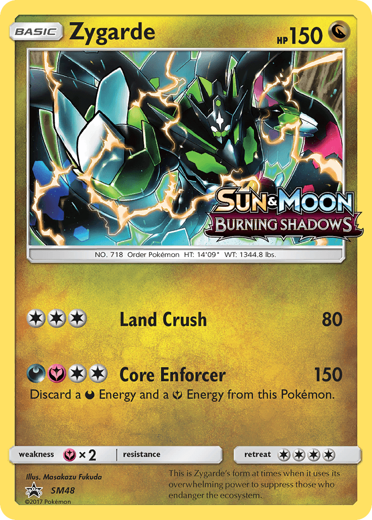 Dragon, Fairy [x2], Holofoil, Promo, SM48, Sun & Moon: Black Star Promos Zygarde (SM48) (Prerelease Promo) [Sun & Moon: Black Star Promos] - Trading Card World