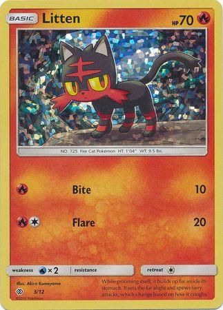 Fire, Holofoil, McDonald's Promos: 2017 Collection, Promo, Water[×2] Litten (3/12) [McDonald's Promos: 2017 Collection] - Trading Card World
