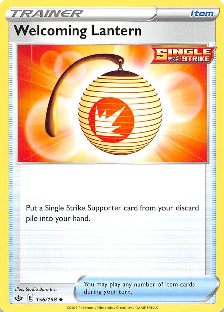 156, Item, Normal, Reverse Holofoil, Sword & Shield: Chilling Reign, Uncommon Welcoming Lantern (156/198) [Sword & Shield: Chilling Reign] - Trading Card World