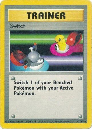 95, Base Set Unlimited, Common, Normal, Trainer Switch (95/102) [Base Set Unlimited] - Trading Card World
