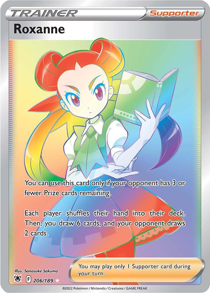206, Holofoil, Secret Rare, Supporter, Sword & Shield: Astral Radiance Roxanne (206/189) [Sword & Shield: Astral Radiance] - Trading Card World