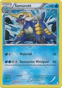 41, Black & White: Boundaries Crossed, Gx2, Holo Rare, Holofoil, Water Samurott (41/149) (Cosmos Holo) (Blister Exclusive) [Black & White: Boundaries Crossed] - Trading Card World