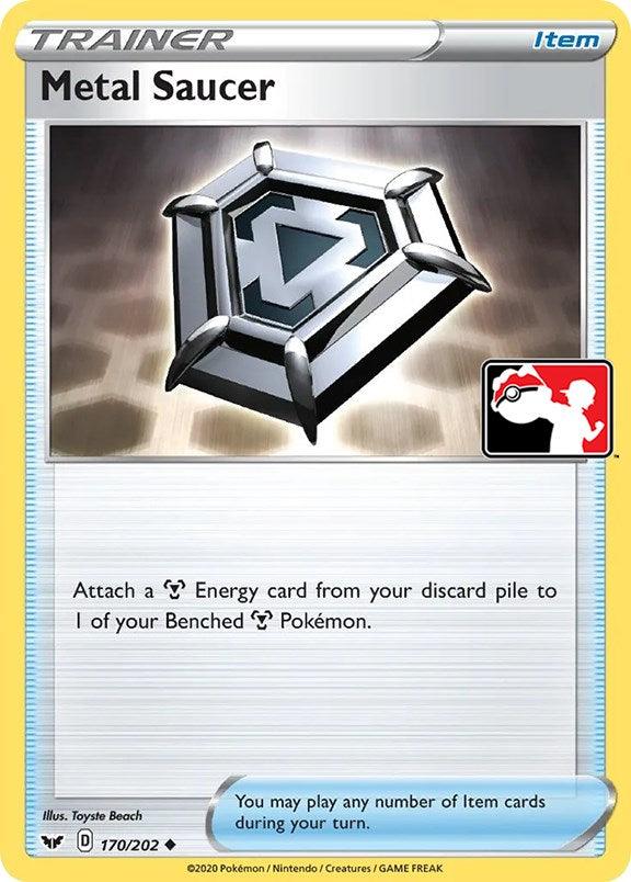 170, Holofoil, Item, Normal, Prize Pack Series One, Uncommon Metal Saucer (170/202) [Prize Pack Series One] - Trading Card World