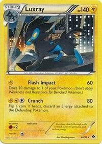 46, Black & White: Next Destinies, Fighting [x2], Lightning, Normal, Rare Luxray (46/99) (Theme Deck Exclusive) [Black & White: Next Destinies] - Trading Card World