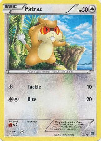 12, Black & White: Trainer Kit - Zoroark, Colorless, Fighting[×2], Normal, Promo Patrat (12/30) [Black & White: Trainer Kit - Zoroark] - Trading Card World