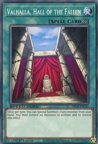 1st Edition, Common, Continuous Spell, Speed Duel: Battle City Box, Spell Valhalla, Hall of the Fallen [SBCB-EN141] Common - Trading Card World