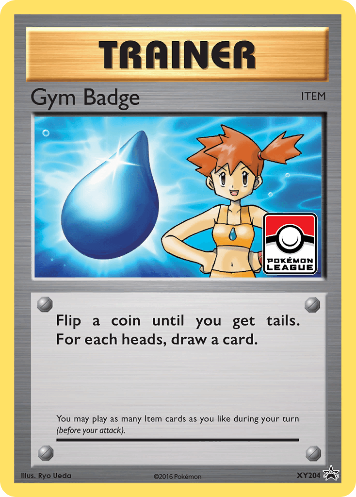 Holofoil, Item, Promo, XY204, XY: Black Star Promos Gym Badge (XY204) (Misty) [XY: Black Star Promos] - Trading Card World