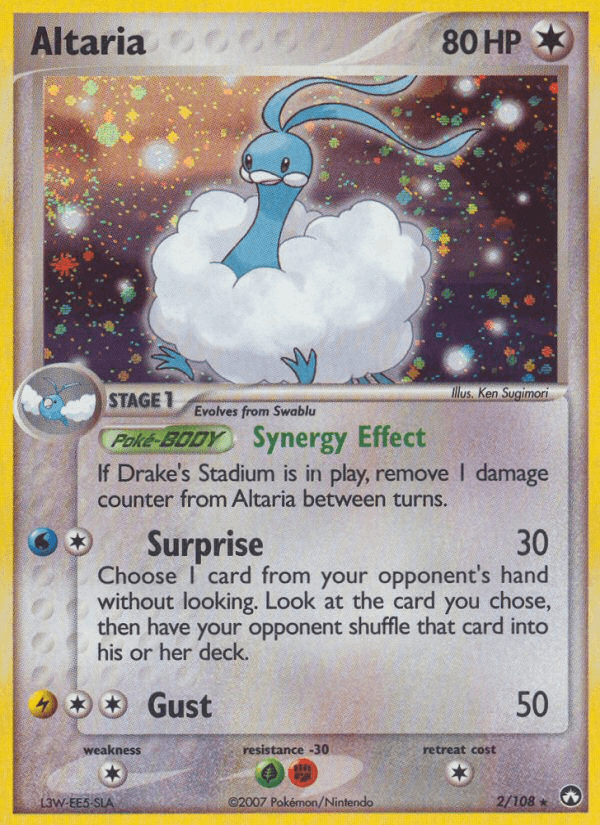 Colorless, Colorless[×2], EX: Power Keepers, Fighting[-30], Grass[-30], Holo Rare, Holofoil Altaria (2/108) [EX: Power Keepers] - Trading Card World