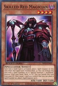 1st Edition, Common, Dark, Effect Monster, Speed Duel: Battle City Box, Spellcaster Skilled Red Magician [SBCB-EN009] Common - Trading Card World