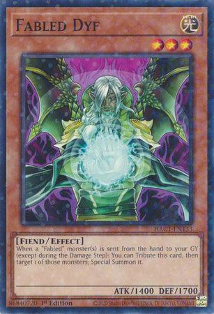 1st Edition, Effect Monster, Fiend, Hidden Arsenal: Chapter 1, Light, Parallel Rare Fabled Dyf (Duel Terminal) [HAC1-EN133] Parallel Rare - Trading Card World