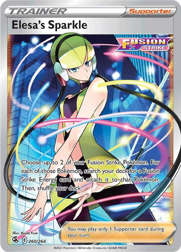 260, Holofoil, Supporter, Sword & Shield: Fusion Strike, Ultra Rare Elesa's Sparkle (260/264) [Sword & Shield: Fusion Strike] - Trading Card World