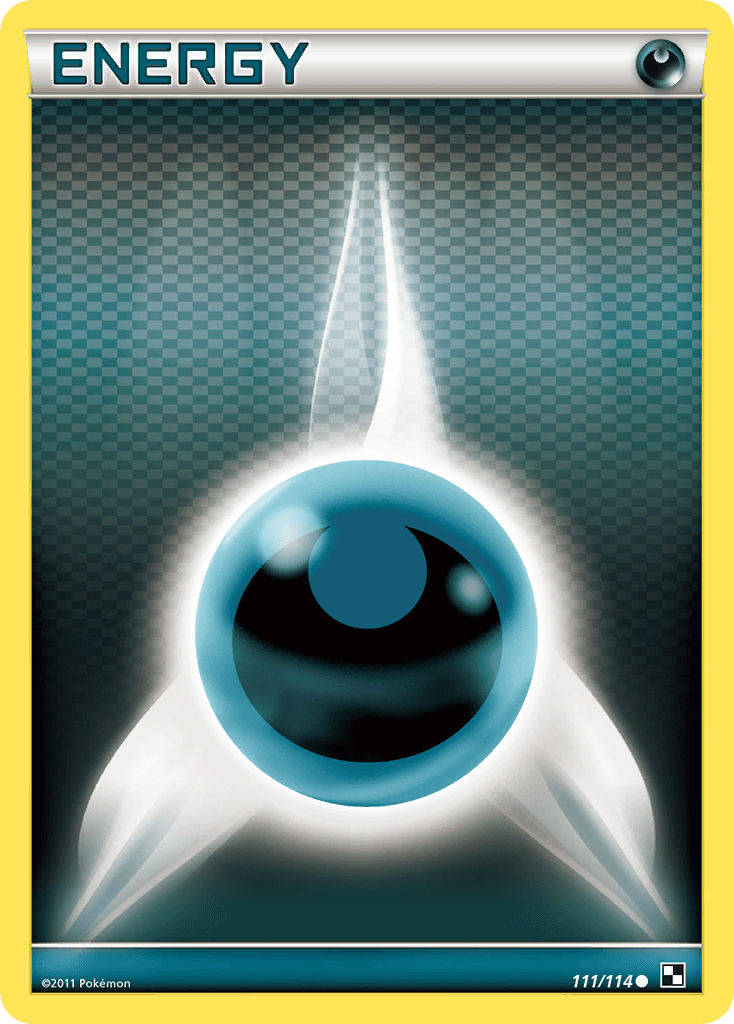 111, Black & White: Base Set, Common, Energy, Normal, Reverse Holofoil Darkness Energy (111/114) [Black & White: Base Set] - Trading Card World