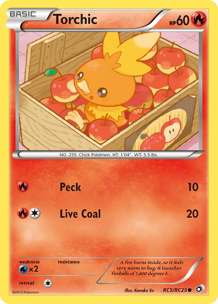 Black & White: Legendary Treasures, Common, Fire, Holofoil, RC5, Water[×2] Torchic (RC5/RC25) [Black & White: Legendary Treasures] - Trading Card World