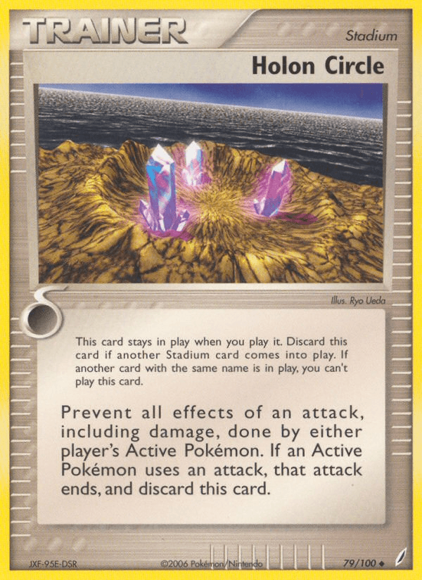 79, EX: Crystal Guardians, Normal, Stadium, Uncommon Holon Circle (79/100) [EX: Crystal Guardians] - Trading Card World