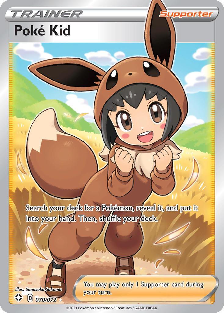 070, Holofoil, Supporter, Sword & Shield: Shining Fates, Ultra Rare Poke Kid (070/072) [Sword & Shield: Shining Fates] - Trading Card World