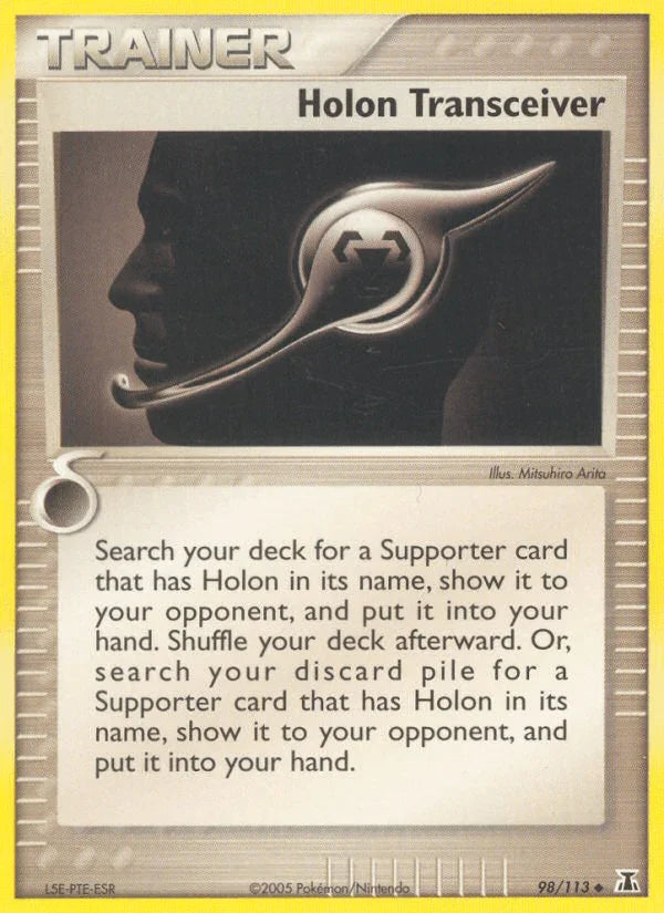 98, EX: Delta Species, Item, Normal, Uncommon Holon Transceiver (98/113) [EX: Delta Species] - Trading Card World