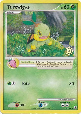 78, Countdown Calendar Promos, Fire[+10], Grass, Normal, Promo, Water[-20] Turtwig (78/100) [Countdown Calendar Promos] - Trading Card World