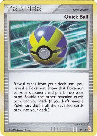 10, Diamond & Pearl: Trainer Kit - Lucario, Item, Normal, Promo Quick Ball (10/11) [Diamond & Pearl: Trainer Kit - Lucario] - Trading Card World