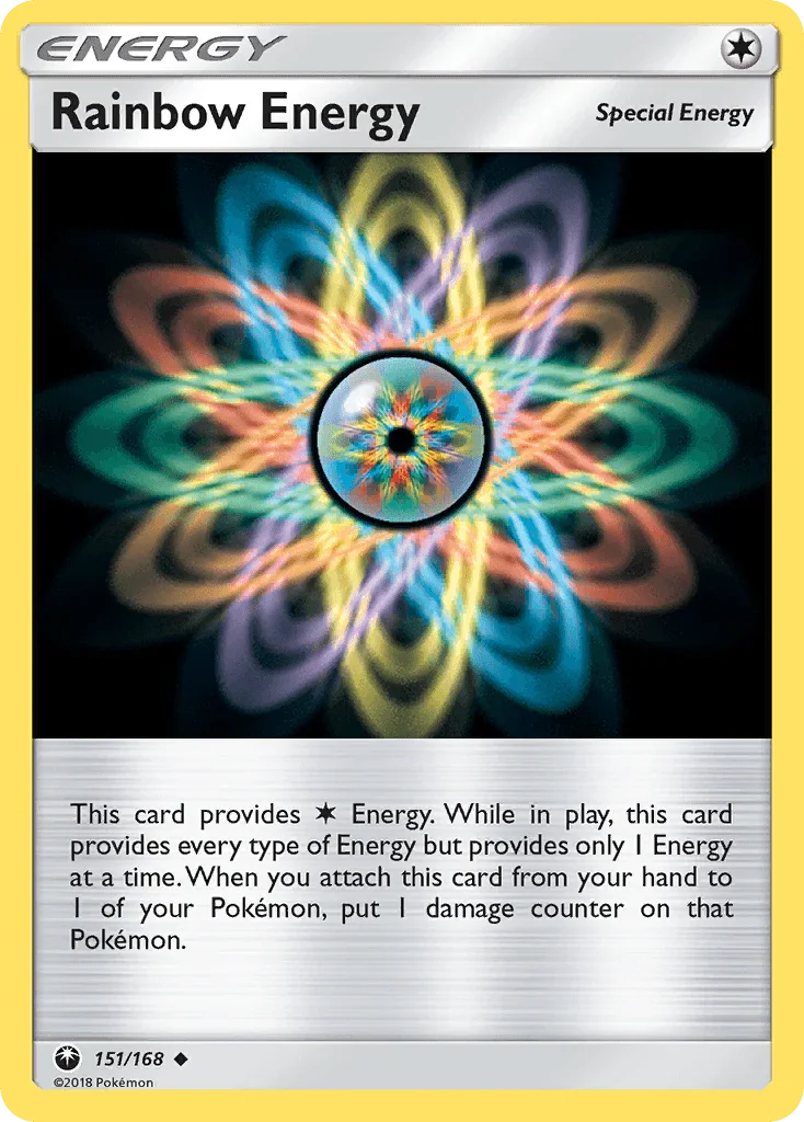 151, Normal, Reverse Holofoil, Special Energy, Sun & Moon: Celestial Storm, Uncommon Rainbow Energy (151/168) [Sun & Moon: Celestial Storm] - Trading Card World