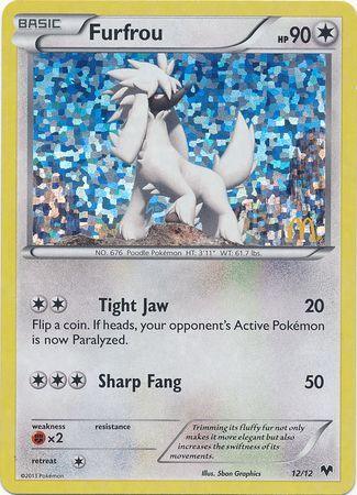 12, Colorless, Fighting[×2], Holofoil, McDonald's Promos: 2014 Collection, Promo Furfrou (12/12) [McDonald's Promos: 2014 Collection] - Trading Card World