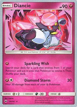 94, Darkness[-20], Fairy, Metal[×2], Normal, Rare, World Championships 2017 Diancie (94/147) (Infinite Force - Diego Cassiraga) [World Championships 2017] - Trading Card World