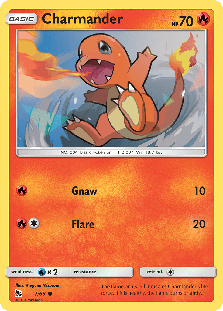 Common, Fire, Normal, Reverse Holofoil, Sun & Moon: Hidden Fates, Water[×2] Charmander (7/68) [Sun & Moon: Hidden Fates] - Trading Card World