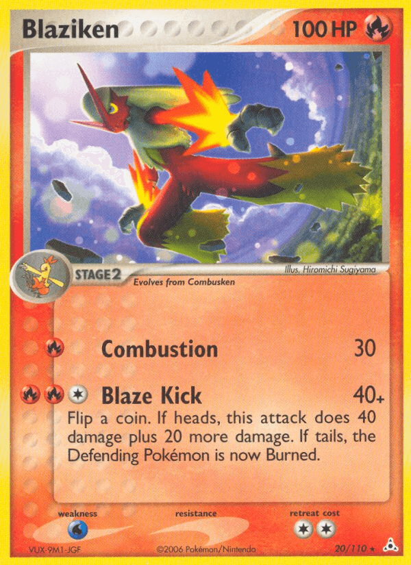 20, EX: Holon Phantoms, Fire, Normal, Rare, Water[×2] Blaziken (20/110) [EX: Holon Phantoms] - Trading Card World