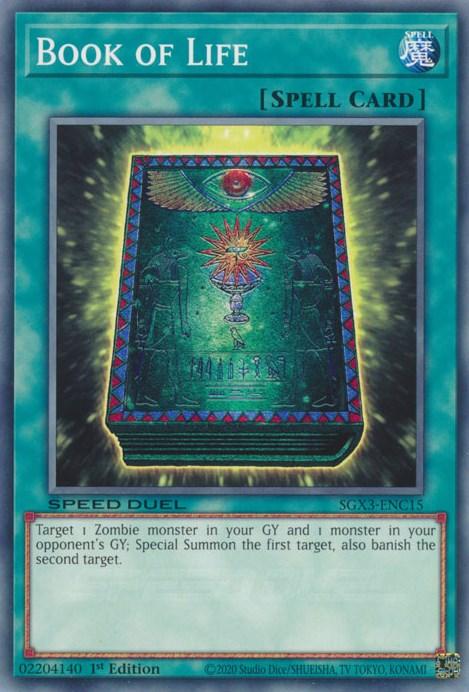 1st Edition, Common, Normal Spell, Speed Duel GX: Duelists of Shadows, Spell Book of Life [SGX3-ENC15] Common - Trading Card World