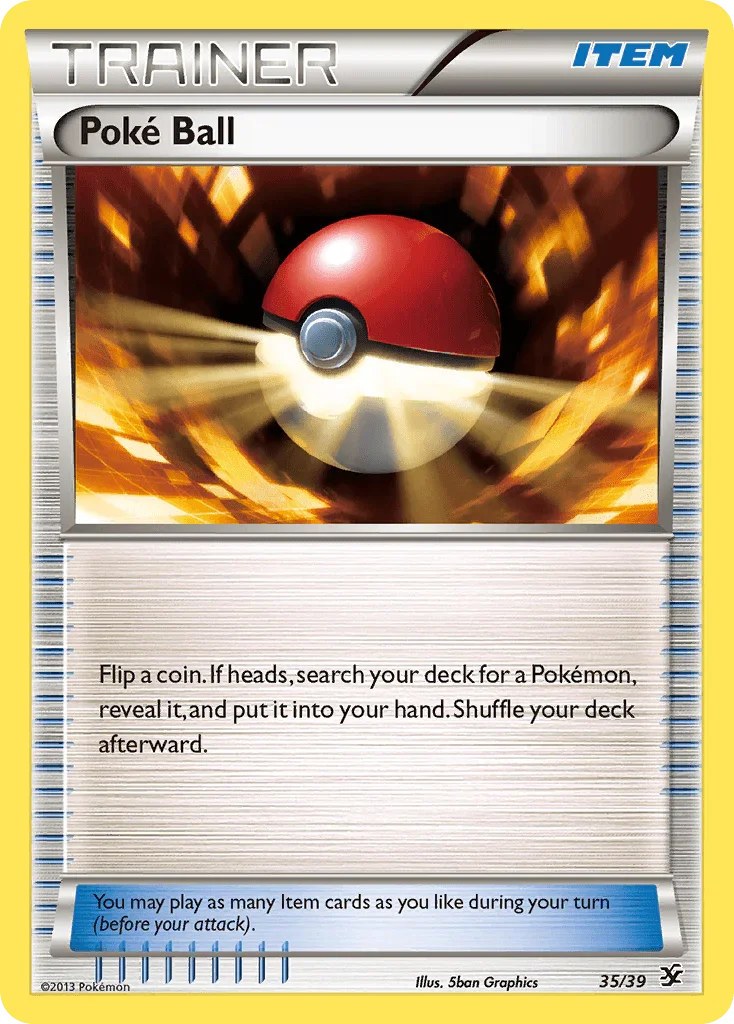 35, Common, Item, Normal, XY: Kalos Starter Set Poke Ball (35/39) [XY: Kalos Starter Set] - Trading Card World