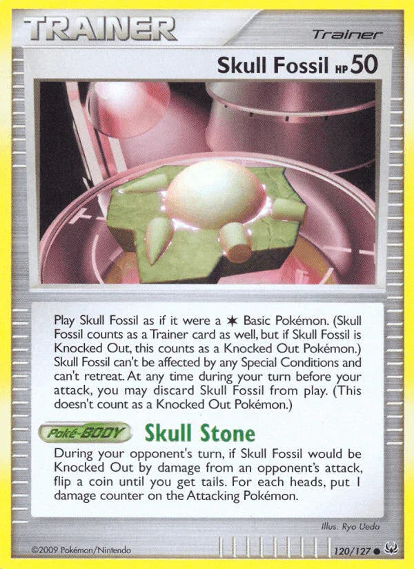 120, Common, Item, Normal, Platinum: Base Set, Reverse Holofoil Skull Fossil (120/127) [Platinum: Base Set] - Trading Card World