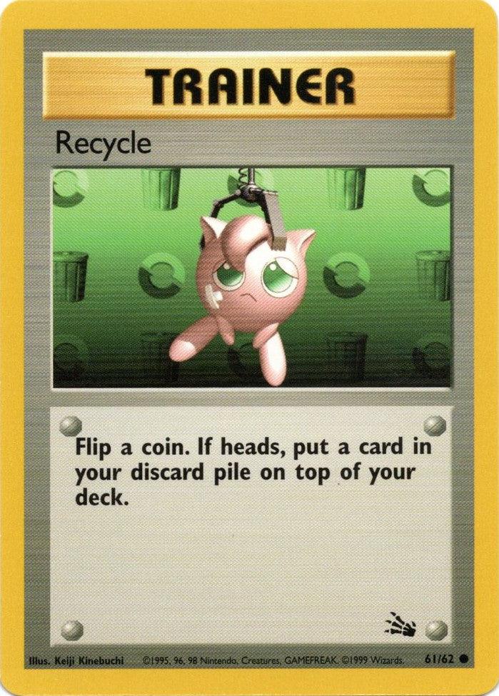 61, Common, Fossil Unlimited, Normal, Trainer Recycle (61/62) [Fossil Unlimited] - Trading Card World