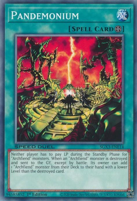 1st Edition, Common, Field Spell, Speed Duel GX: Duelists of Shadows, Spell Pandemonium [SGX3-ENE14] Common - Trading Card World