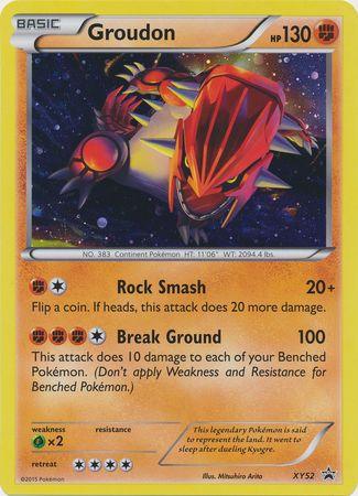 Fighting, Grass[x2], Holofoil, Promo, XY52, XY: Black Star Promos Groudon (XY52) (Jumbo Card) [XY: Black Star Promos] - Trading Card World