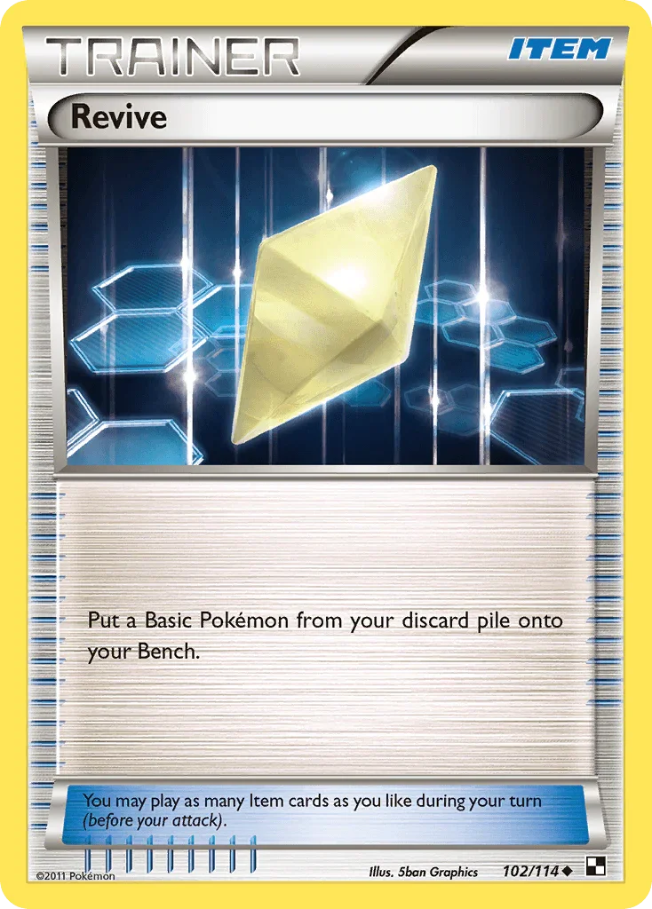 102, Black & White: Base Set, Item, Normal, Reverse Holofoil, Uncommon Revive (102/114) [Black & White: Base Set] - Trading Card World